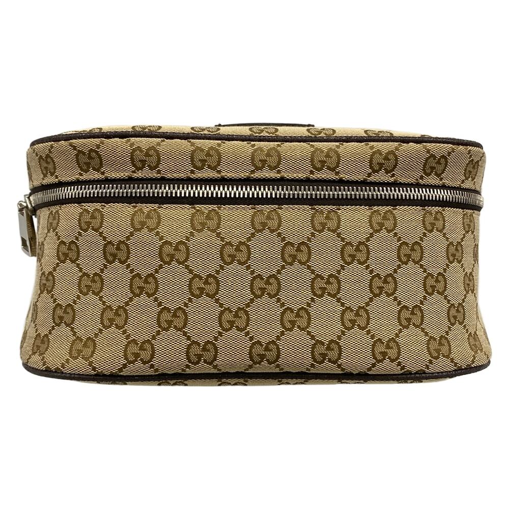 Gucci GG Bum Bag 630915 Dark Brown Beige Jacquard Leather
